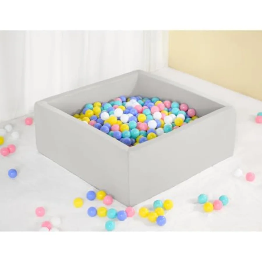 Square Foam Ball Pit for Toddler: Light Grey Indoor Memory Sponge Playpen with Removable Cover, 12 Soft Ball Pit Pool Hypoaller
Square Foam Ball Pit for Toddler: Light Grey Indoor Memory Sponge Playpen with Removable Cover, 12 Soft Ball Pit Pool Hypoaller