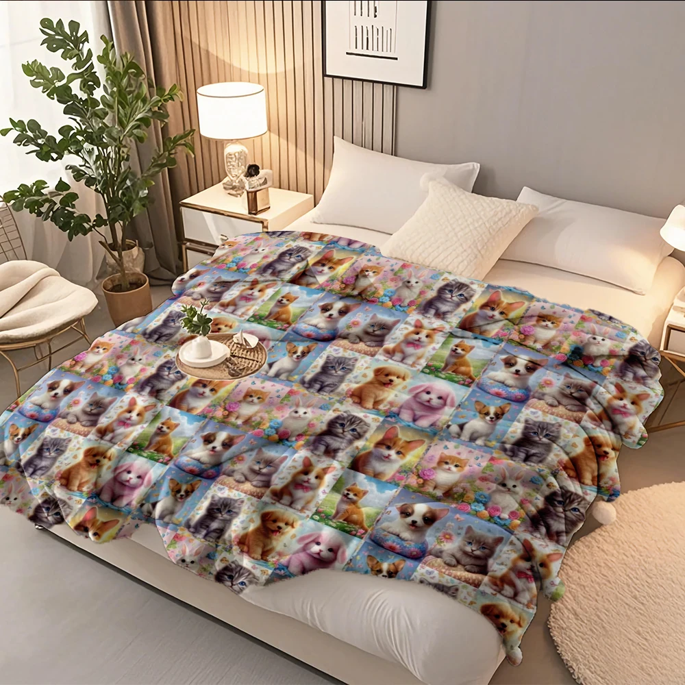 Retro Comfort Flannel Blanket Animal Pattern Design Comforter Quilted Bed Runner With Skin-friendly Breathable Blankets
Retro Comfort Flannel Blanket Animal Pattern Design Comforter Quilted Bed Runner With Skin-friendly Breathable Blankets