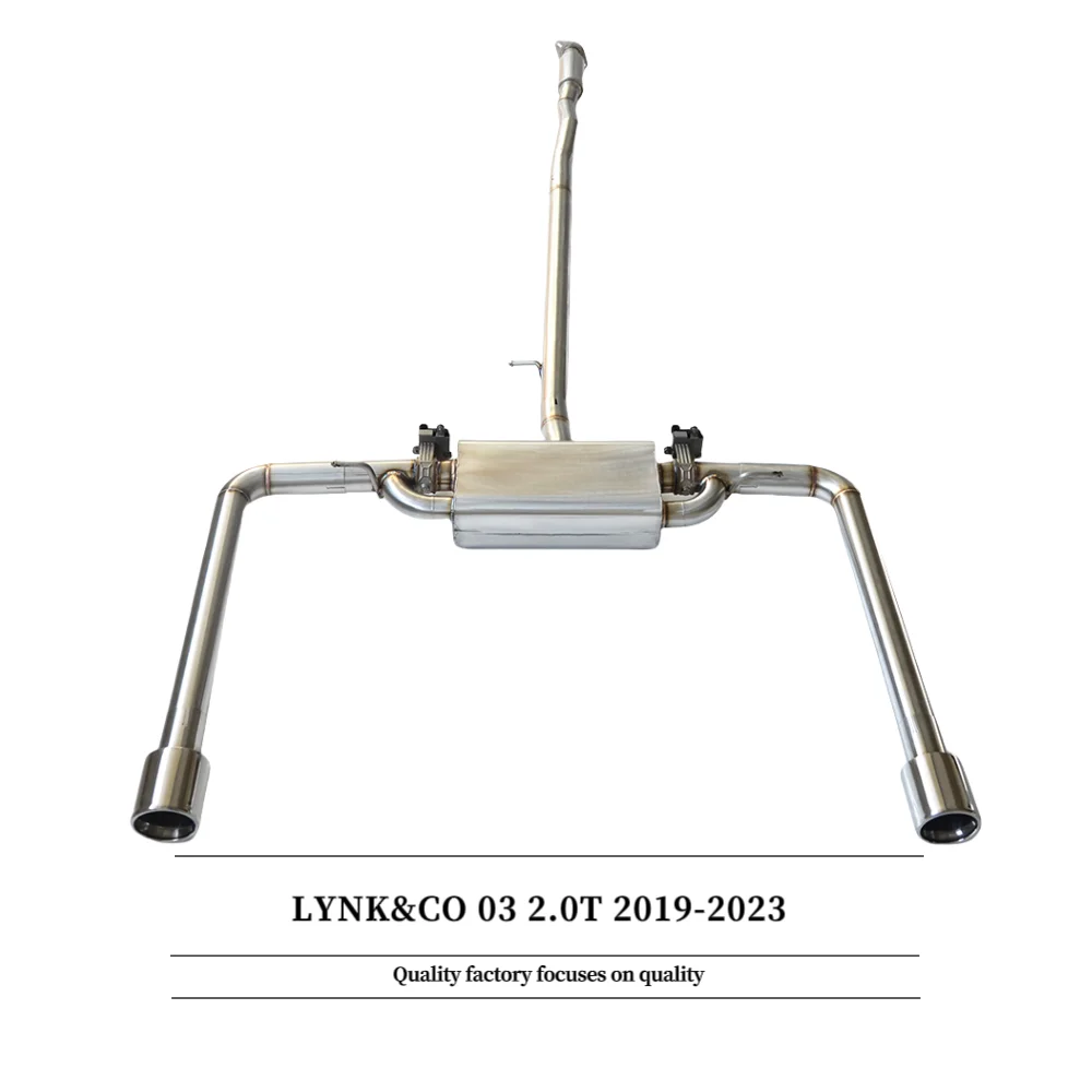 Suitable for LYNK&CO 03 2.0T 2019-2023 tail valve cat back exhaust stainless steel valve exhaust system
Suitable for LYNK&CO 03 2.0T 2019-2023 tail valve cat back exhaust stainless steel valve exhaust system