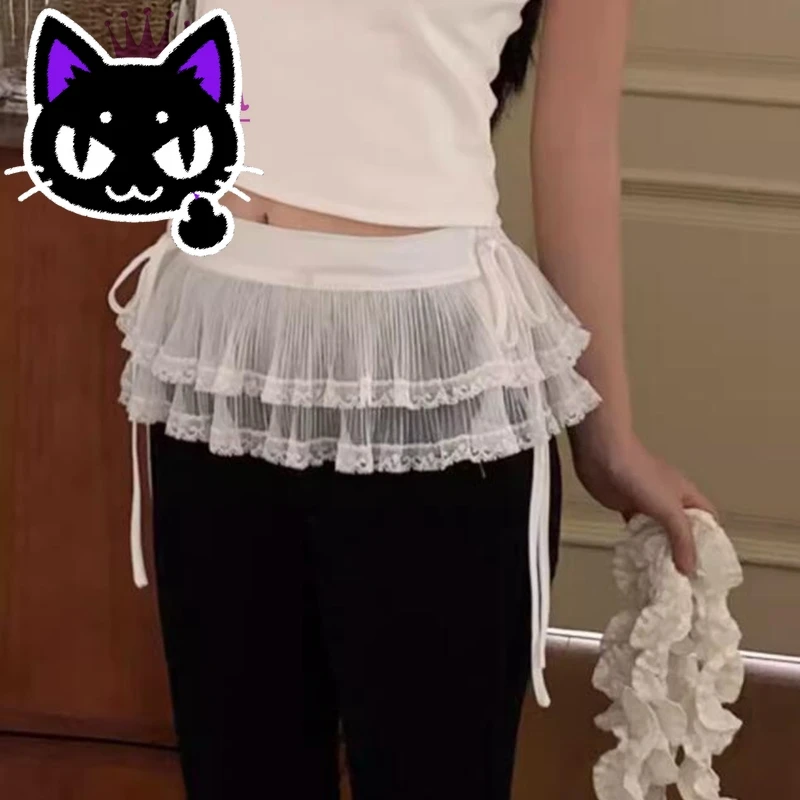2025 misa hot sale Harajuku Women White Lace Skirt Korean Y2k Fashion Lace-up Cute Mini Waist Skirts Streetwear Clothing Matchin
2025 misa hot sale Harajuku Women White Lace Skirt Korean Y2k Fashion Lace-up Cute Mini Waist Skirts Streetwear Clothing Matchin