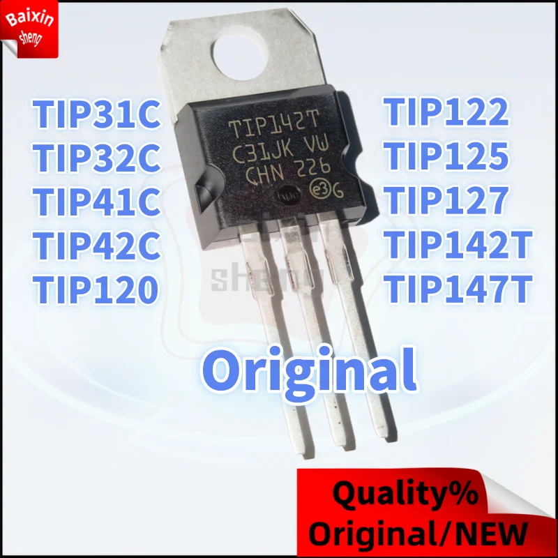 10PCS: TIP TIP31C TIP32C TIP41C TIP42C TIP120 TIP122 TIP125 TIP127 TIP142T TIP147T TO-220 POWER TRANSISTOR
10PCS: TIP TIP31C TIP32C TIP41C TIP42C TIP120 TIP122 TIP125 TIP127 TIP142T TIP147T TO-220 POWER TRANSISTOR