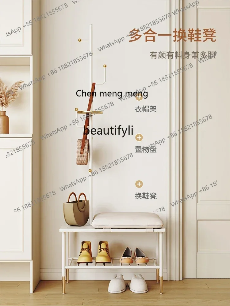 ss7304Cream Style Simple Modern Sitting Shoe Changing Stool Shoe Cabinet Multifunctional Coat Rack Clothes Rack
ss7304Cream Style Simple Modern Sitting Shoe Changing Stool Shoe Cabinet Multifunctional Coat Rack Clothes Rack