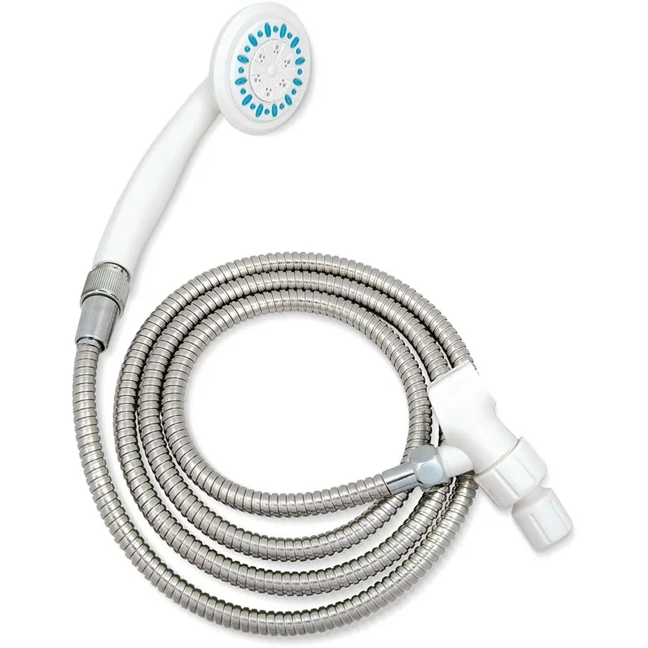 Handheld Shower Head with Hose, 3 Spray Settings, Detachable Design, Gray
Handheld Shower Head with Hose, 3 Spray Settings, Detachable Design, Gray