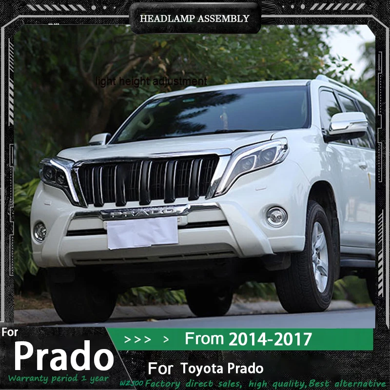 Автомобильный Стайлинг, фара для Toyota Prado 2014 2015 2016-2017, светодиодная фара, светодиодная линза проектора DRL, динамические автомобильные аксессуары
Автомобильный Стайлинг, фара для Toyota Prado 2014 2015 2016-2017, светодиодная фара, светодиодная линза проектора DRL, динамические автомобильные аксессуары