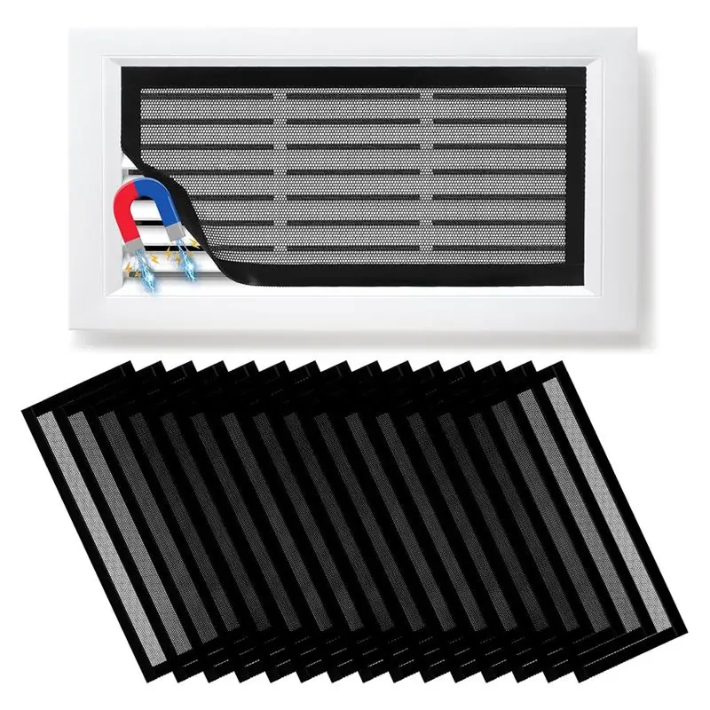 AB08-15Pcs Magnetic Floor Vent Covers 4X10'' PVC Air Vent Screen Mesh Covers Magnetic Floor Register Dust Filter For Ceiling
AB08-15Pcs Magnetic Floor Vent Covers 4X10'' PVC Air Vent Screen Mesh Covers Magnetic Floor Register Dust Filter For Ceiling