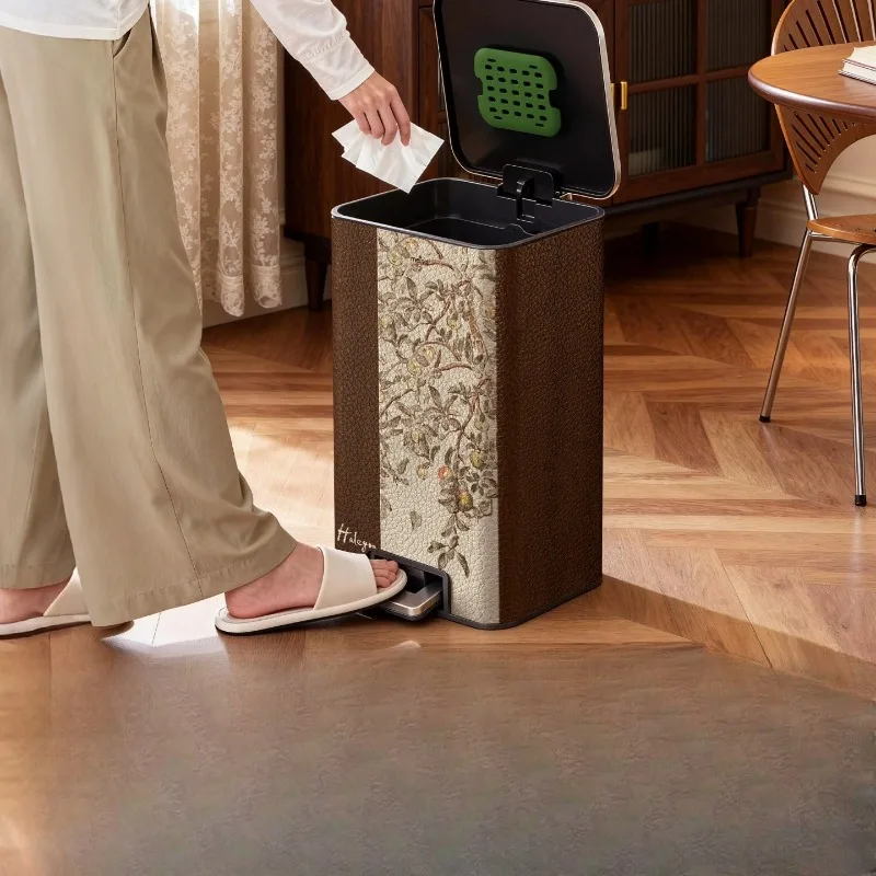 Stainless Steel Waste Bins Foot Pedal Trash Cans Kitchen Modern Litter Bin Living Room Large Capacity Garbage Can with Lid
Stainless Steel Waste Bins Foot Pedal Trash Cans Kitchen Modern Litter Bin Living Room Large Capacity Garbage Can with Lid