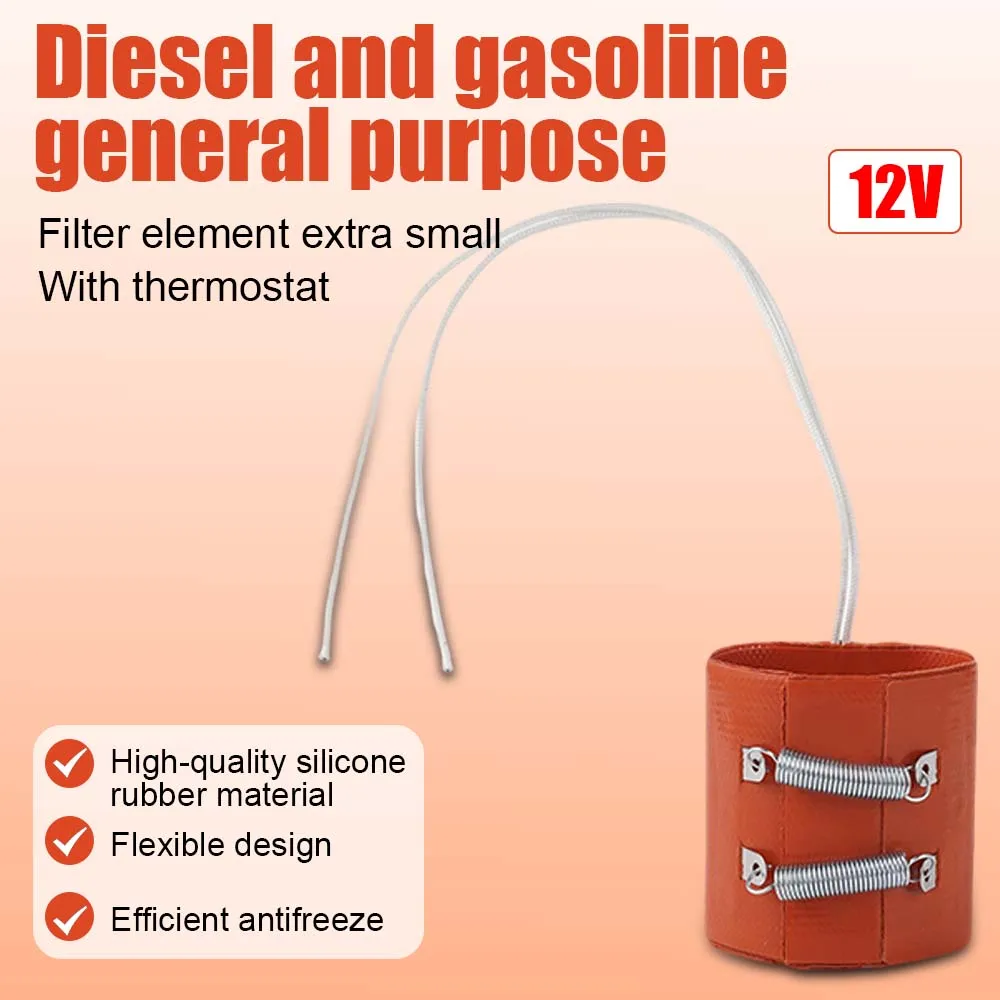 12V Universal Fuel Heating Pad Heater Mat Auto Filter Voor Air Diesel Auto Heater Auto Accessoires Anti-Freeze Heating
12V Universal Fuel Heating Pad Heater Mat Auto Filter Voor Air Diesel Auto Heater Auto Accessoires Anti-Freeze Heating