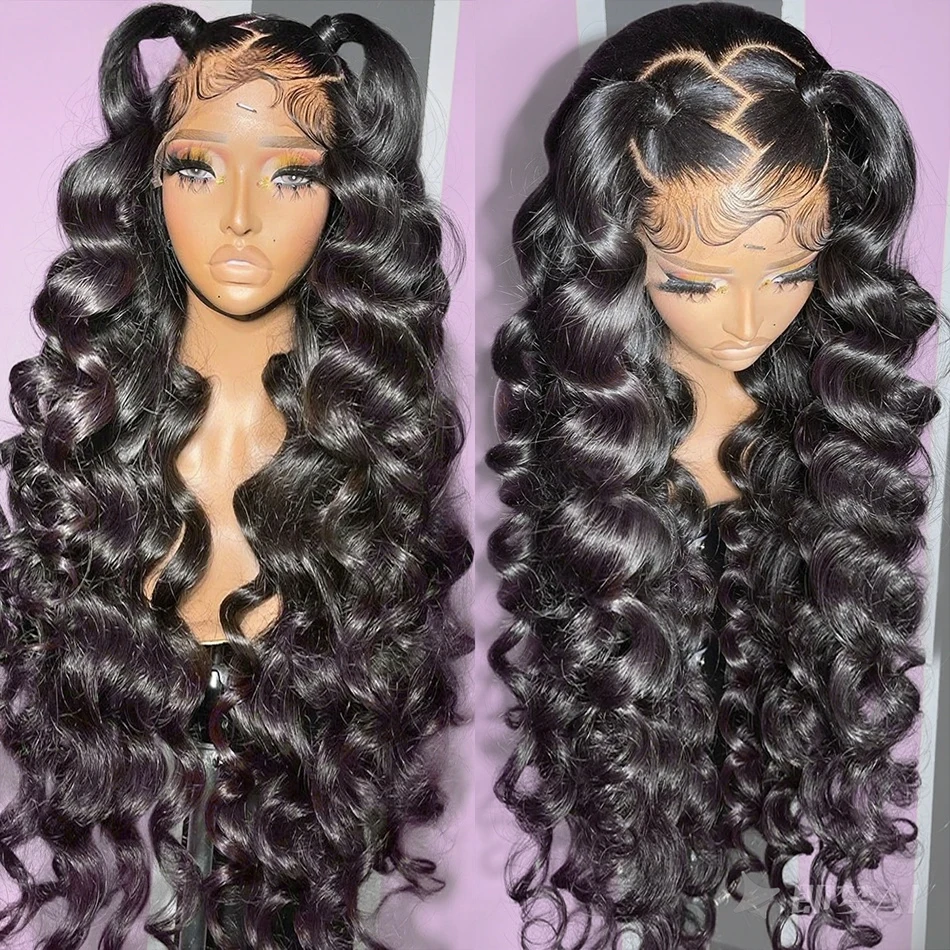 250 Density Loose Wave Human Hair 13x6 HD Lace Front 30 46 Inch Bouncy Curls Lace Frontal Wigs For Women 13x4 5x5 Glueless Wig
250 Density Loose Wave Human Hair 13x6 HD Lace Front 30 46 Inch Bouncy Curls Lace Frontal Wigs For Women 13x4 5x5 Glueless Wig