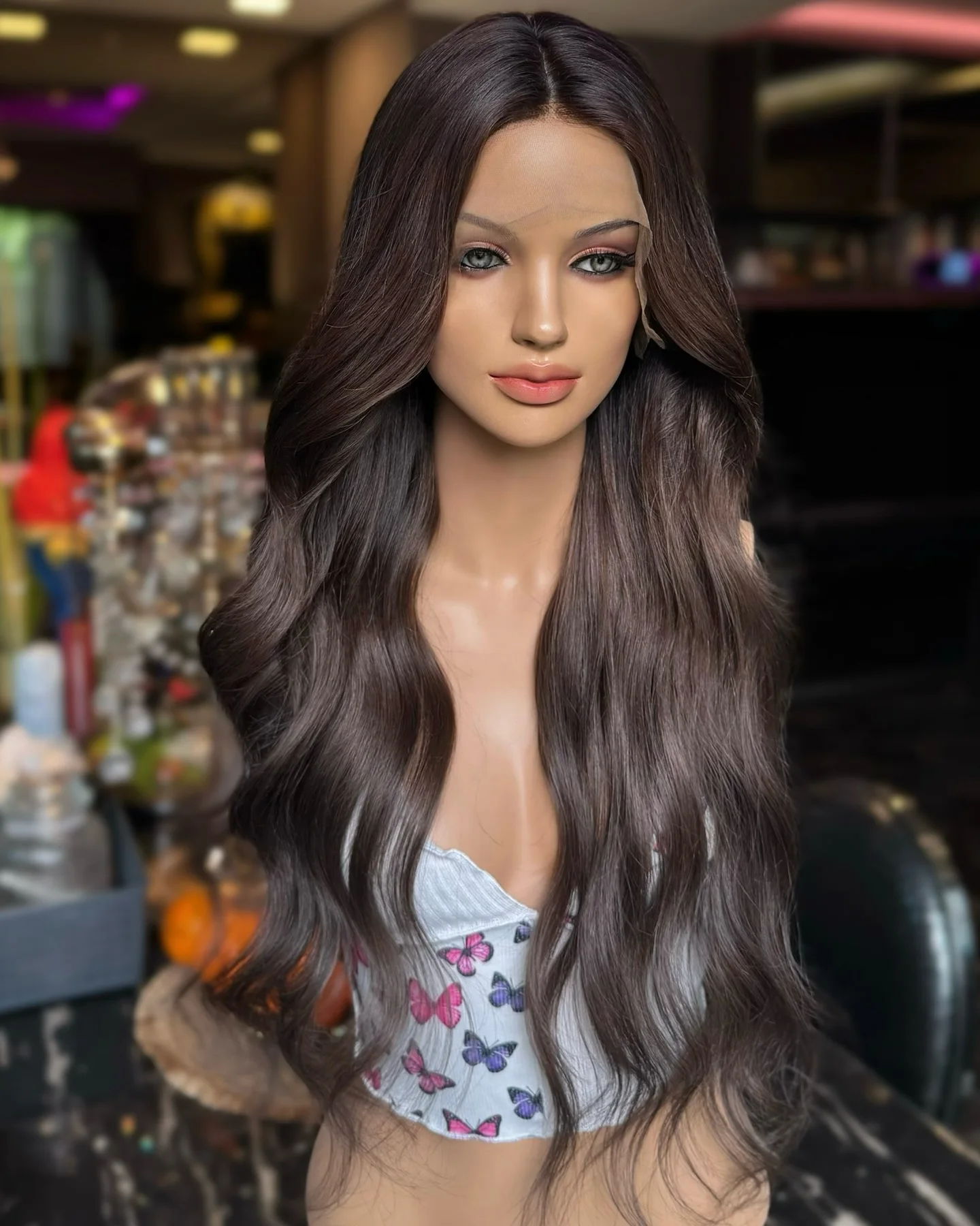 13×4 Lace Wig Long Body Wave Glueless Dark Brown Middle Part Silky Wig High Quality Natural Hairline Wig Glossy Soft Wig
13×4 Lace Wig Long Body Wave Glueless Dark Brown Middle Part Silky Wig High Quality Natural Hairline Wig Glossy Soft Wig