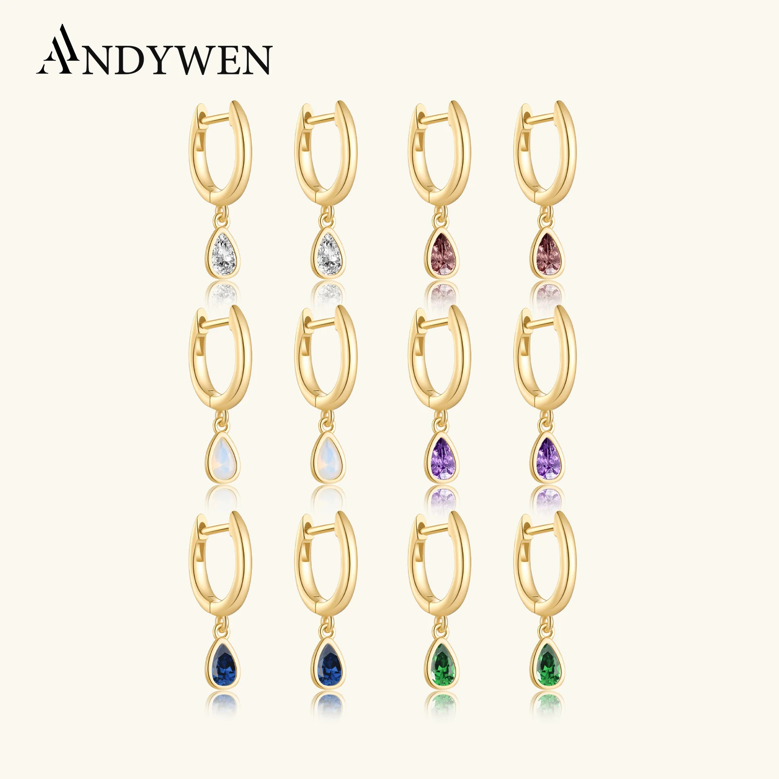 Серьги-подвески ANDYWEN из стерлингового серебра 925 пробы разных цветов, нежные маленькие круглые серьги в стиле панк-рок 2023, ювелирные изделия в виде круглых колец
Серьги-подвески ANDYWEN из стерлингового серебра 925 пробы разных цветов, нежные маленькие круглые серьги в стиле панк-рок 2023, ювелирные изделия в виде круглых колец