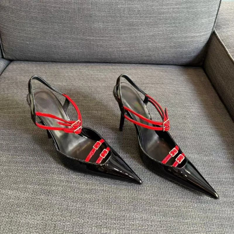 Luxury Designer New Summer Women's Sandals Pointed Toe Back Strap Color-blocked High-quality Fashion Party Sandals for Women
Luxury Designer New Summer Women's Sandals Pointed Toe Back Strap Color-blocked High-quality Fashion Party Sandals for Women