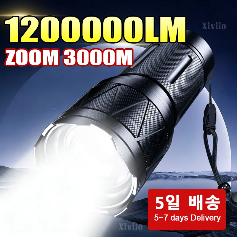 1200000LM Супермощные фонарики Сильный свет Перезаряжаемый телескопический зум 3000M Ультра мощный фонарик Кемпинг Охота
1200000LM Супермощные фонарики Сильный свет Перезаряжаемый телескопический зум 3000M Ультра мощный фонарик Кемпинг Охота