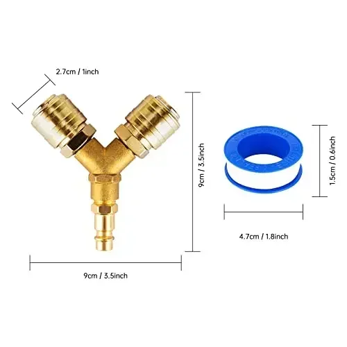 2 Way Air Switch Connector 14AG Compressed Air Distributor with Pneumatic Flexible Connectors for Efficient Air Flow Control
2 Way Air Switch Connector 14AG Compressed Air Distributor with Pneumatic Flexible Connectors for Efficient Air Flow Control