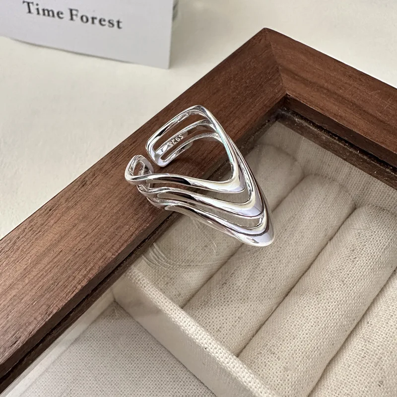 925 Sterling Silver Engagement Rings For Women Couple Luxury Jewelry Three Layers Dresses Simple Elegant Accessories Argent 925
925 Sterling Silver Engagement Rings For Women Couple Luxury Jewelry Three Layers Dresses Simple Elegant Accessories Argent 925