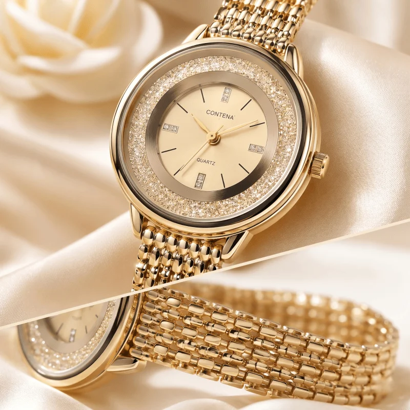 Luxury Diamond Bezel Women's Watches Elegant Ladies Quartz Wristwatch Stainless Steel Bracelet Dress Female Clock Gift relógio
Luxury Diamond Bezel Women's Watches Elegant Ladies Quartz Wristwatch Stainless Steel Bracelet Dress Female Clock Gift relógio