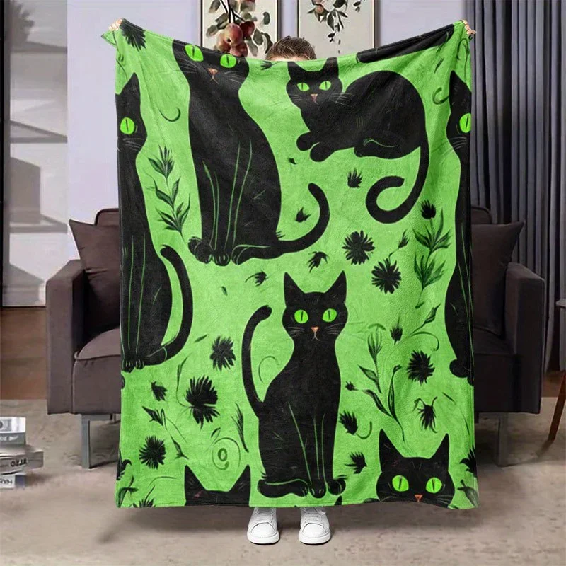 pc Whimsical Black Cat Floral Print Flannel Blanket Soft Warm AllSeason Throw for Sofa Bed or Camping Perfect Gift
pc Whimsical Black Cat Floral Print Flannel Blanket Soft Warm AllSeason Throw for Sofa Bed or Camping Perfect Gift