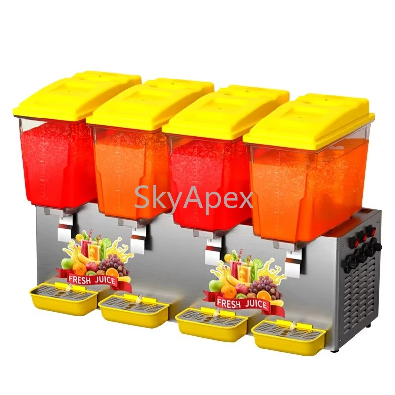 Commercial 4 Cylinder Stirring Type Hot and Cold Beverage Dispenser Machine Stainless Steel Large Capacity For Restaurant Cafe
Commercial 4 Cylinder Stirring Type Hot and Cold Beverage Dispenser Machine Stainless Steel Large Capacity For Restaurant Cafe