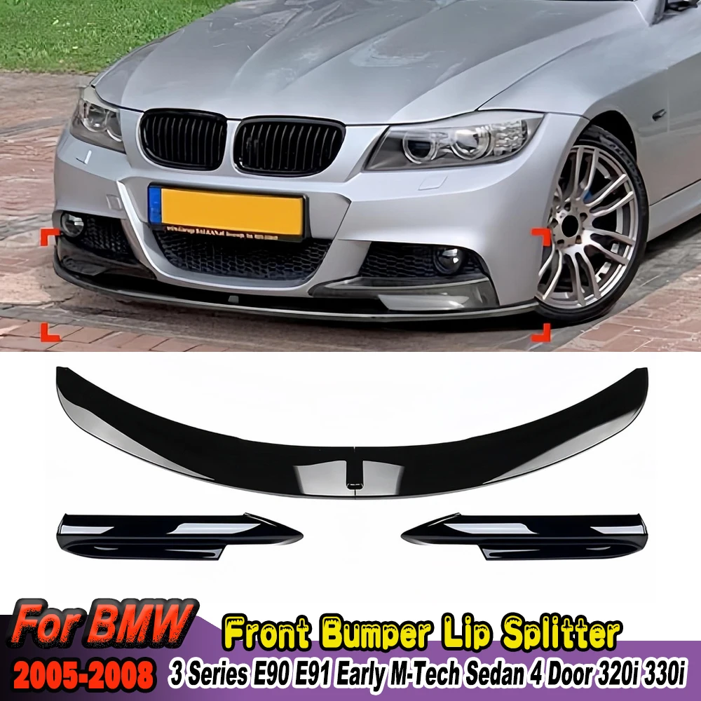 Front Bumper Lip Splitter Diffuser Spoiler Guard Protector Compatible For BMW 3 Series E90 E91 M-Tech Sedan 4 Door 2005-2008 Kit
Front Bumper Lip Splitter Diffuser Spoiler Guard Protector Compatible For BMW 3 Series E90 E91 M-Tech Sedan 4 Door 2005-2008 Kit