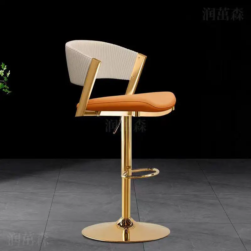 Luxury With Back Bar Stools Swivel Designer Make Up Counter Restaurant Bar Chairs Comfortable Aesthetic Sillas Salon Furniture
Luxury With Back Bar Stools Swivel Designer Make Up Counter Restaurant Bar Chairs Comfortable Aesthetic Sillas Salon Furniture