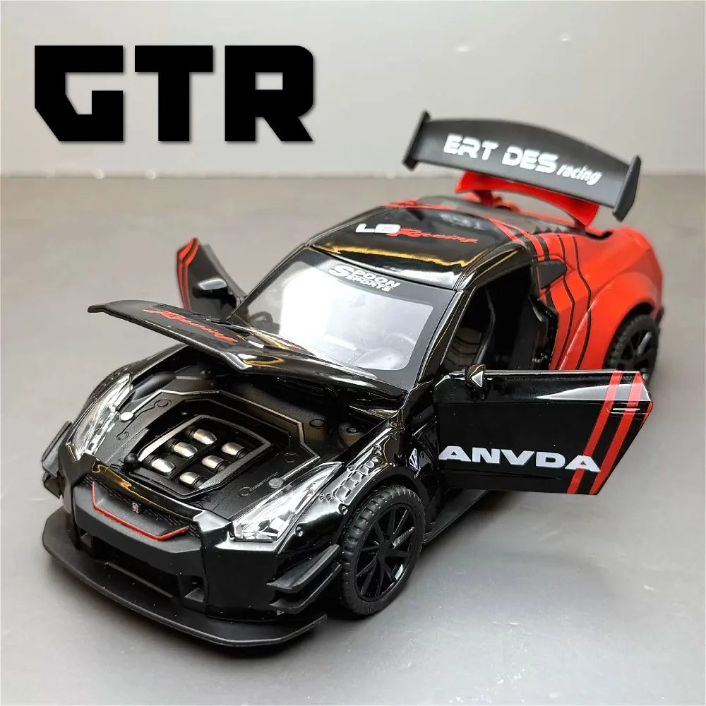 1:32 Scale GTR Car Model Toy Pull Back Wheel Steering Sports Cars Models Toys Simulation Vehicles Thoughtful Gift for Birthdays
1:32 Scale GTR Car Model Toy Pull Back Wheel Steering Sports Cars Models Toys Simulation Vehicles Thoughtful Gift for Birthdays