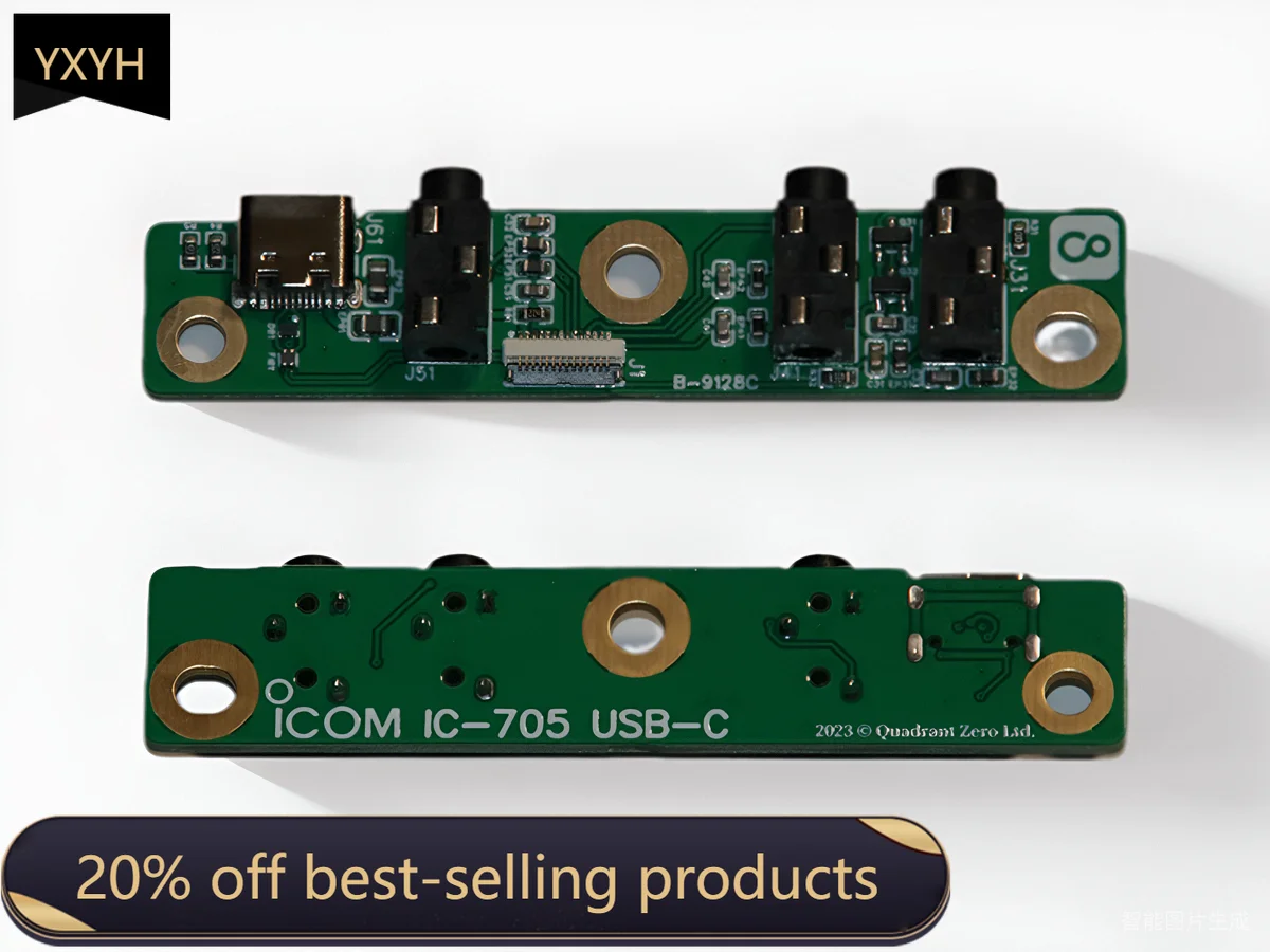 IC-705 Amateur Radio Transceiver Type-C USB-C Interface Upgrade Board
IC-705 Amateur Radio Transceiver Type-C USB-C Interface Upgrade Board