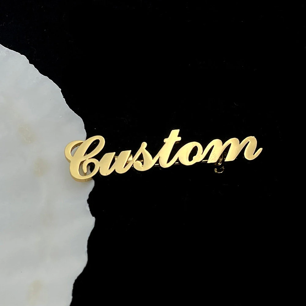 Stainless Steel Met Custom Name Brooch, Handmade Custom Collar Pins, Suit Pins,Personalized Design Gifts
Stainless Steel Met Custom Name Brooch, Handmade Custom Collar Pins, Suit Pins,Personalized Design Gifts