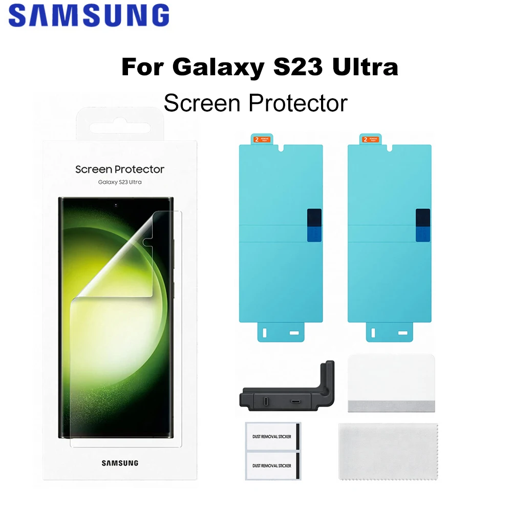 2PCS For Samsung Galaxy S23 Ultra Phone Screen Protector film front liquid Crystal Protection Film genuine EF-US918CTEG
2PCS For Samsung Galaxy S23 Ultra Phone Screen Protector film front liquid Crystal Protection Film genuine EF-US918CTEG