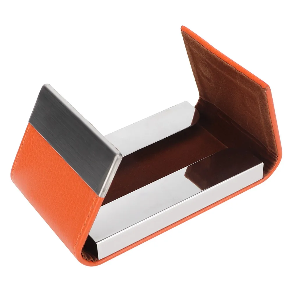 Stainless Steel Business Card Holder Double Open Magnetic Credit Card Case PU Two Compartments Name Card Case Business Cards
Stainless Steel Business Card Holder Double Open Magnetic Credit Card Case PU Two Compartments Name Card Case Business Cards
