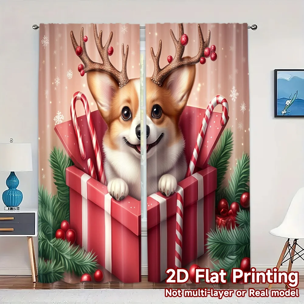 2pcs,Curtains Cute Corgi Christmas Gift (3) Popular Minimalist Curtains Prints Light Filtering Curtains Festive Use for Bedroom
2pcs,Curtains Cute Corgi Christmas Gift (3) Popular Minimalist Curtains Prints Light Filtering Curtains Festive Use for Bedroom