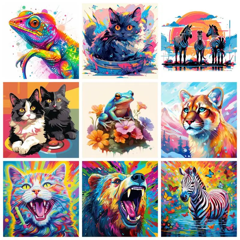 GATYZTORY Paint By Number Cat Zebra Hand Painted Painting Gift DIY Pictures By Numbers Animal Drawing On Canvas Kits Home Decor
GATYZTORY Paint By Number Cat Zebra Hand Painted Painting Gift DIY Pictures By Numbers Animal Drawing On Canvas Kits Home Decor