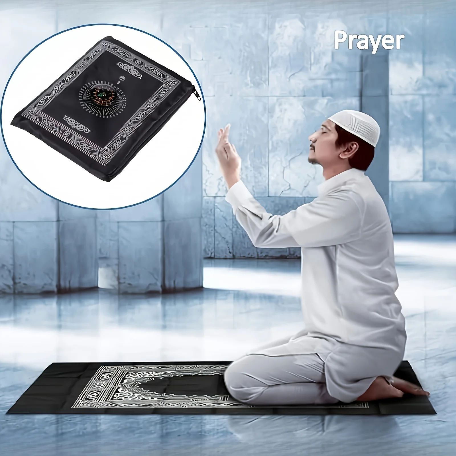 Waterproof Praying Rug with Compass Portable Prayer Pocket Prayer Rug Islamic Gift Muslim Travel Praying Blanket 100*60cm
Waterproof Praying Rug with Compass Portable Prayer Pocket Prayer Rug Islamic Gift Muslim Travel Praying Blanket 100*60cm