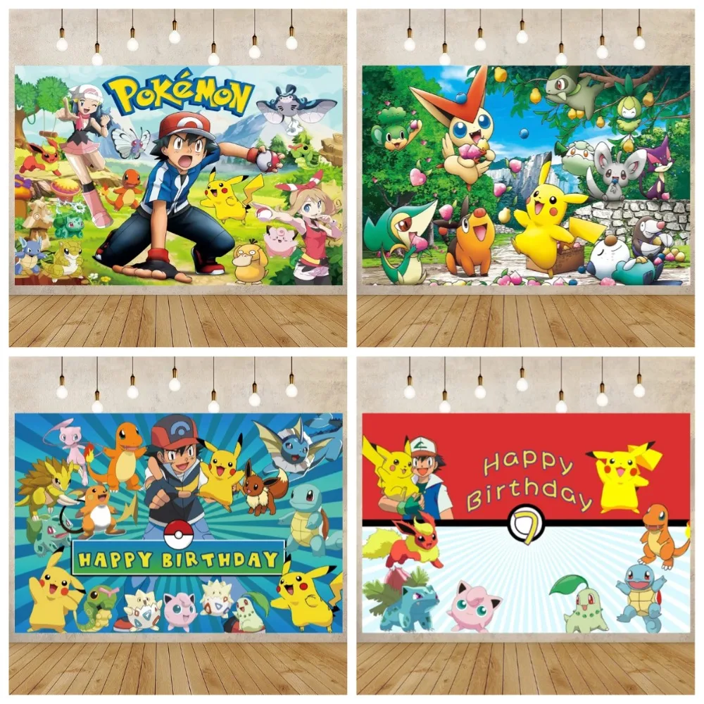 Cartoon Cute Kid Birthday Party Decorations Backdrop Pikachu Theme Photography Background Baby Shower Banner Photo Booth Props
Cartoon Cute Kid Birthday Party Decorations Backdrop Pikachu Theme Photography Background Baby Shower Banner Photo Booth Props