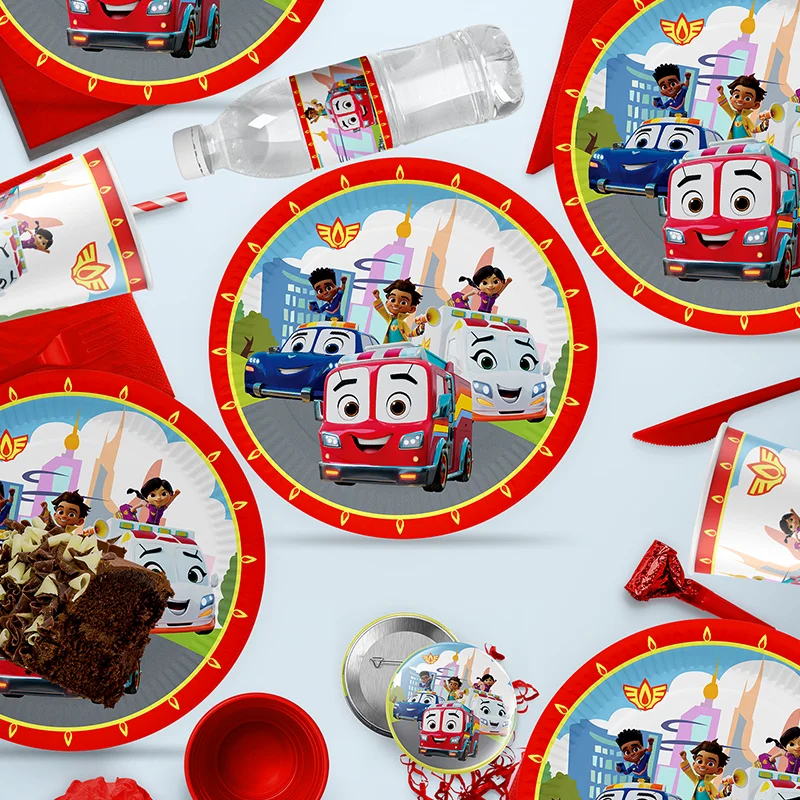 Disney Firebuds DIY Birthday Party Disposable tableware brooch water bottle stickerbackground cloth Fire Car decorative supplie
Disney Firebuds DIY Birthday Party Disposable tableware brooch water bottle stickerbackground cloth Fire Car decorative supplie