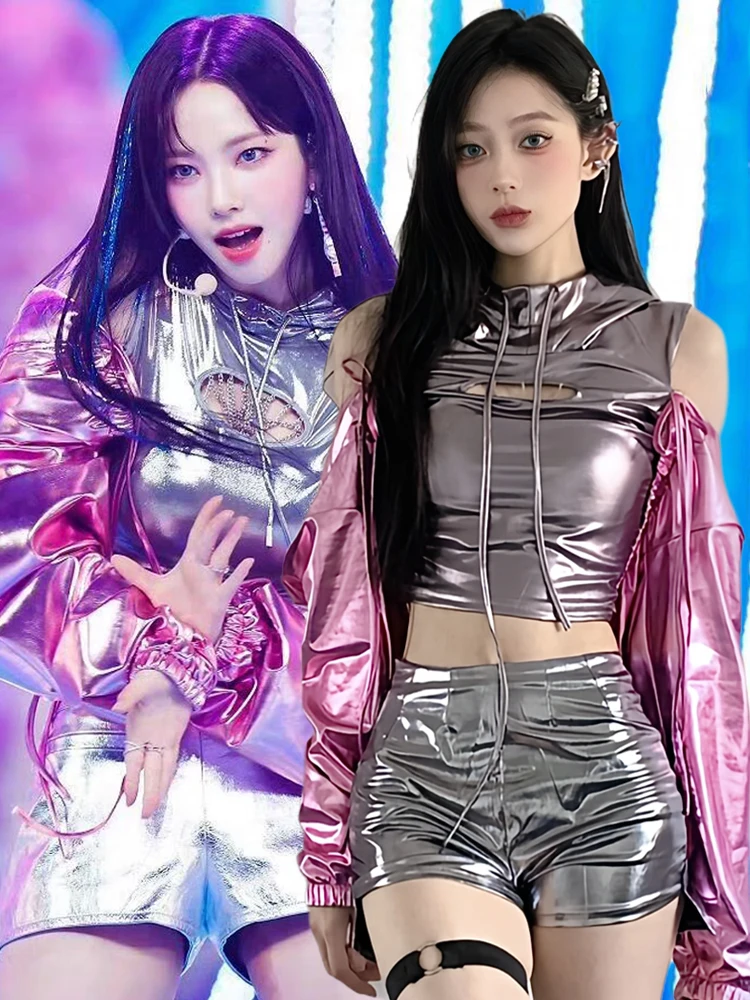 New Silver Tech Feel Street Dance Performance Costume Bar Jazz Dance Model Suit Harajuku Style Women's Fashion Outfit
New Silver Tech Feel Street Dance Performance Costume Bar Jazz Dance Model Suit Harajuku Style Women's Fashion Outfit