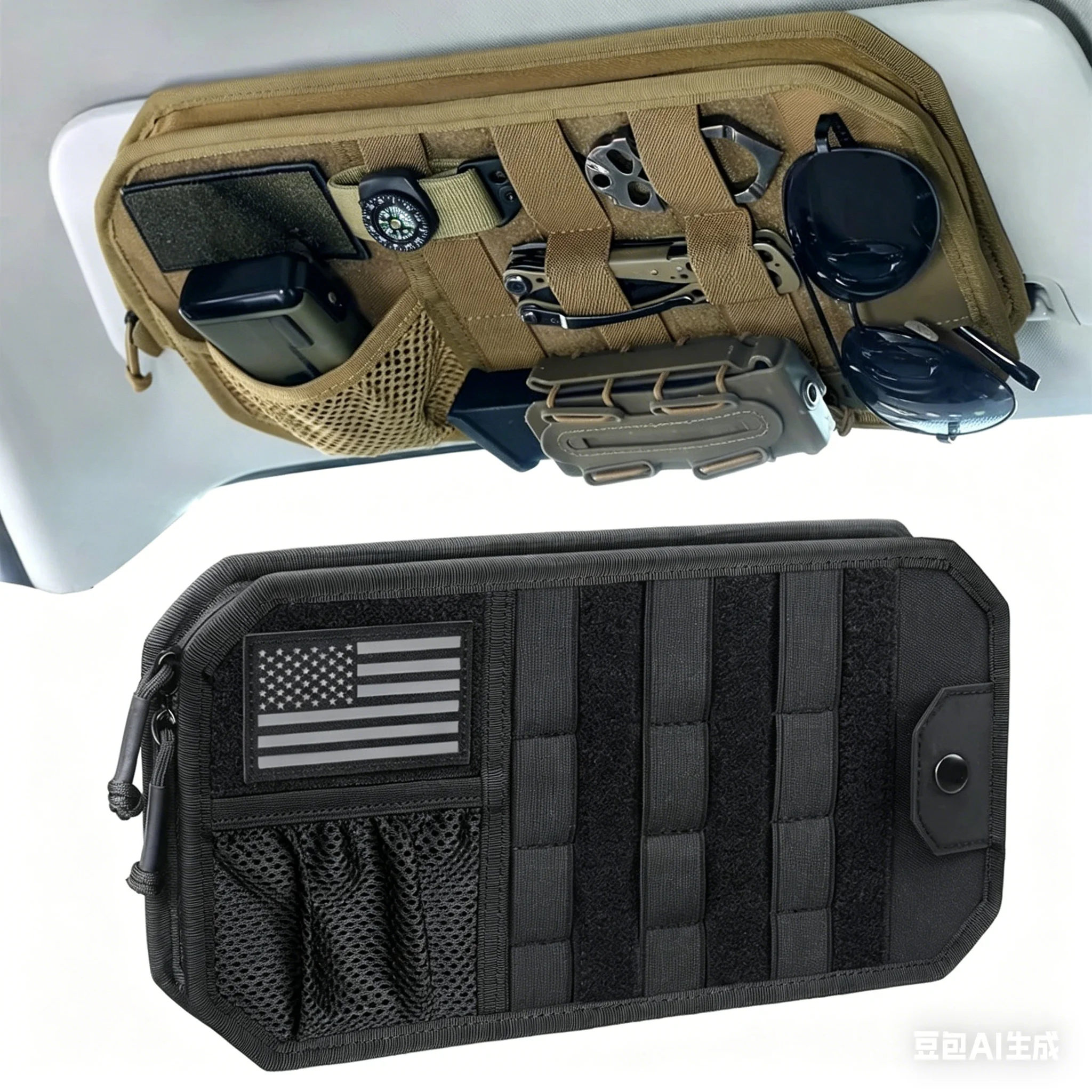 Car Sun Visor Organizer Universal Car Sunshade Storage Clip for Car Accessories Storage Holder Molle Hunting Gears Bag
Car Sun Visor Organizer Universal Car Sunshade Storage Clip for Car Accessories Storage Holder Molle Hunting Gears Bag