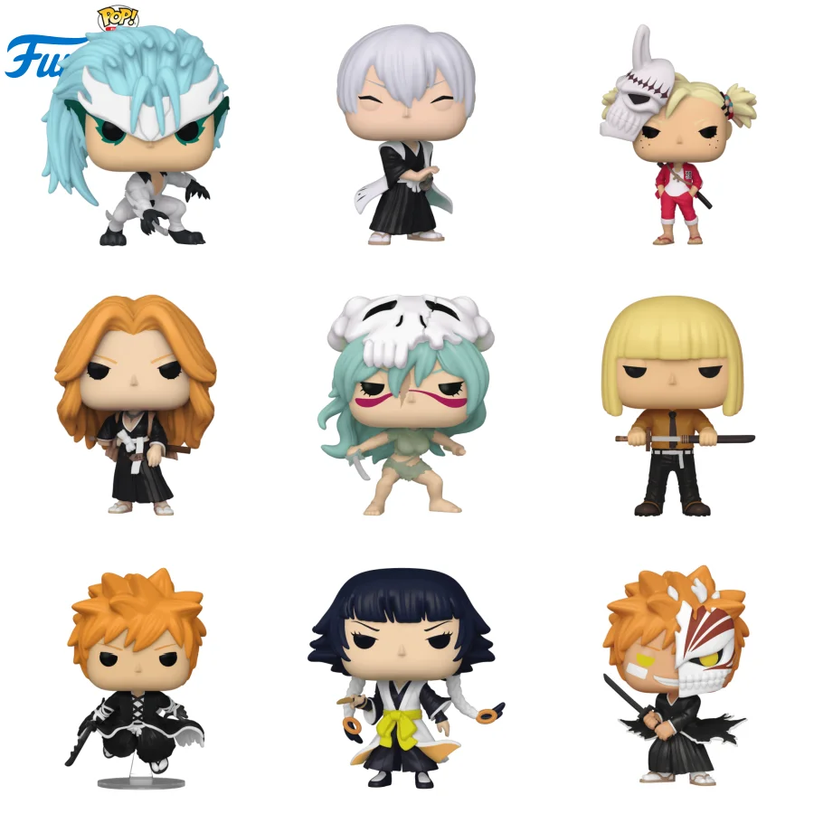 Bleach Funko Pop Ichigo Kurosaki Gin Ichimaru Rangiku Matsumoto Grimmjow Jeagerjaque Peripheral Figurines Collectible Ornaments
Bleach Funko Pop Ichigo Kurosaki Gin Ichimaru Rangiku Matsumoto Grimmjow Jeagerjaque Peripheral Figurines Collectible Ornaments