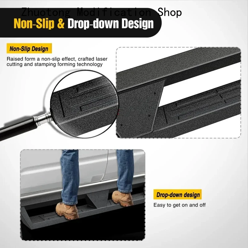 High QualityHot Selling Auto Running Boards Car Steps Dual-StageTextured Powder Coated Side 0-
High QualityHot Selling Auto Running Boards Car Steps Dual-StageTextured Powder Coated Side 0-