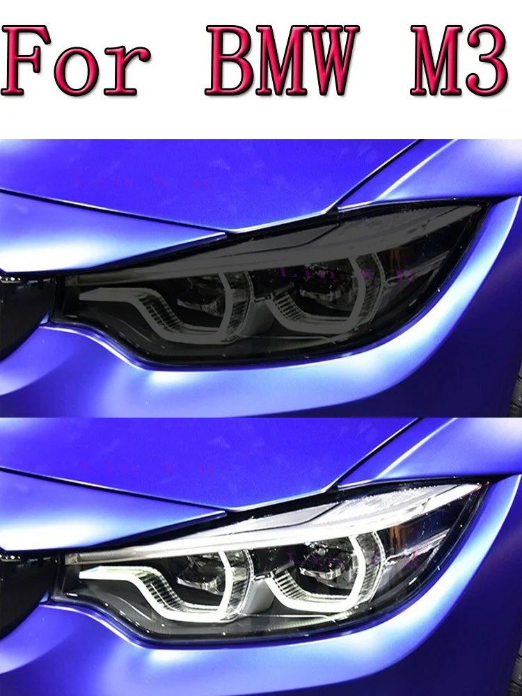 2 Pcs Car Headlight Protective Film Smoked Black Tint Wrap Vinyl Transparent TPU Sticker For BMW M3 E90 E92 E93 F80 2007-2022
2 Pcs Car Headlight Protective Film Smoked Black Tint Wrap Vinyl Transparent TPU Sticker For BMW M3 E90 E92 E93 F80 2007-2022