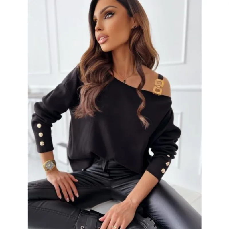 Fashion Lantern Sleeve Button Splicing Shirt Women Elegant Office Commuter O Neck Blouse Female Autumn Spring Daily Casual Tops
Fashion Lantern Sleeve Button Splicing Shirt Women Elegant Office Commuter O Neck Blouse Female Autumn Spring Daily Casual Tops