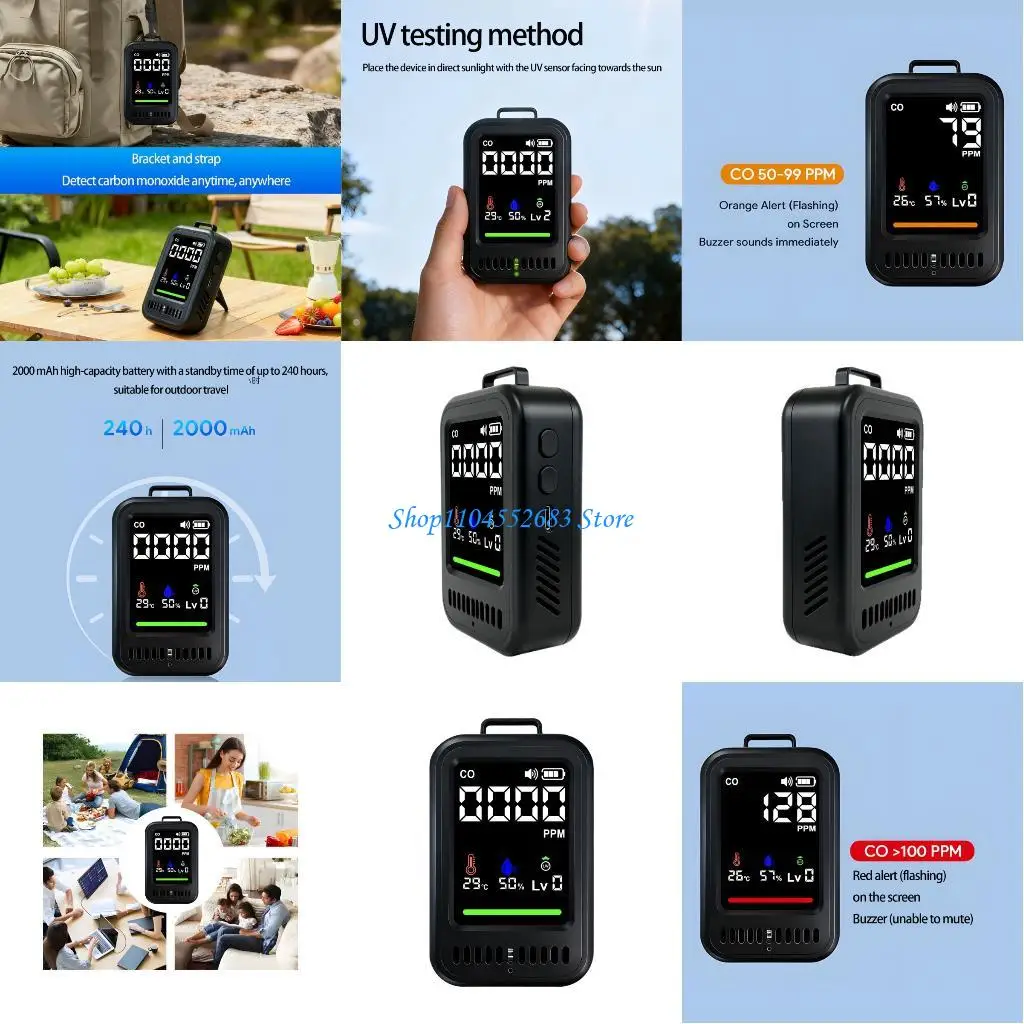 Y6GD Multiple Function Gas Inspector Home Outdoor Use Constructed in 2000mAh Battery Three Stage Alerts
Y6GD Multiple Function Gas Inspector Home Outdoor Use Constructed in 2000mAh Battery Three Stage Alerts