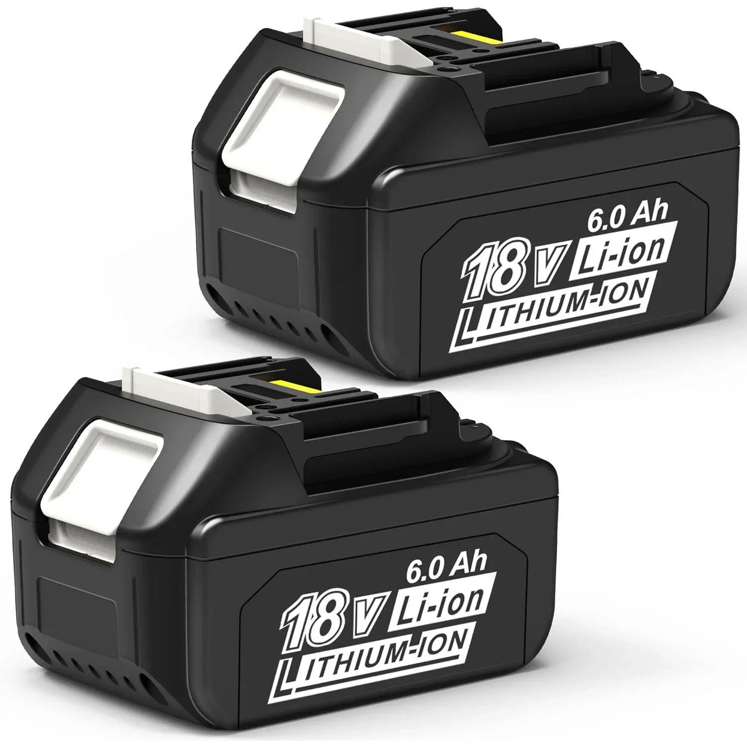 2 Packs 6.0Ah Replacement for Makita 18V Battery BL1840B BL1850B BL1860B, Compatible with Maktia 18 Volt Cordless Power Tools
2 Packs 6.0Ah Replacement for Makita 18V Battery BL1840B BL1850B BL1860B, Compatible with Maktia 18 Volt Cordless Power Tools
