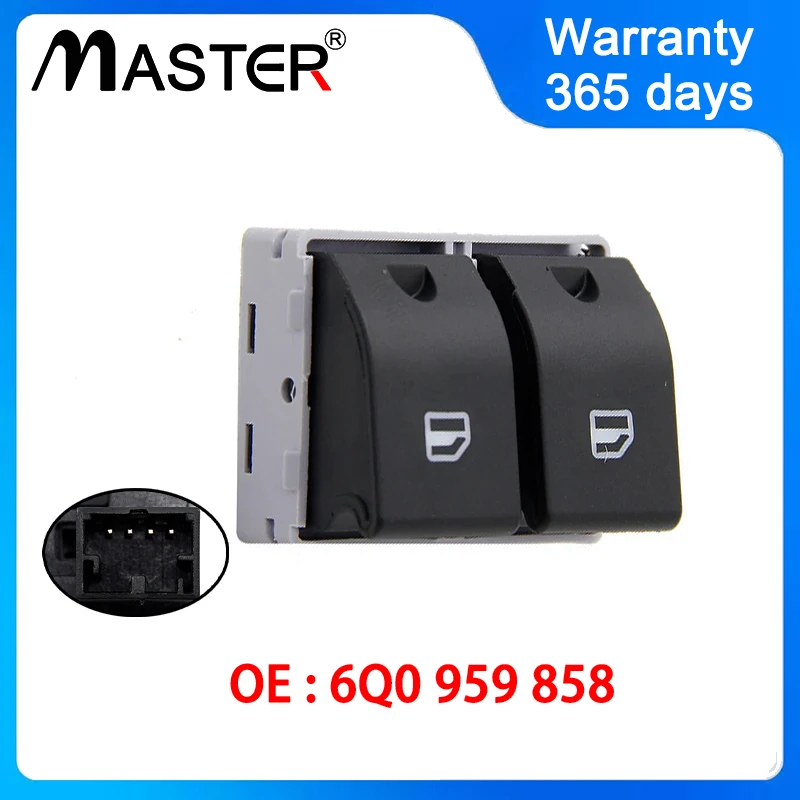 New Power Window Switch Electric Window Console Switch Button 6Q0959858 For SEAT CORDOBA IBIZA VW POLO 6Q0 959 858 A
New Power Window Switch Electric Window Console Switch Button 6Q0959858 For SEAT CORDOBA IBIZA VW POLO 6Q0 959 858 A