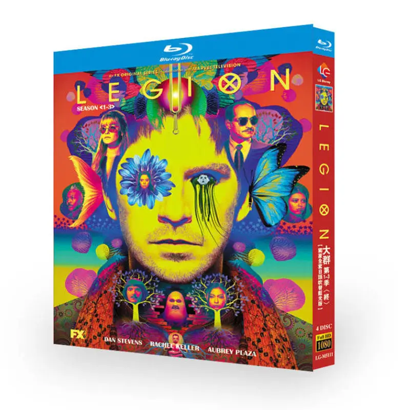 BD Blu-ray High-Definition US TV Series Legion Seasons 1–3 Japanese Edition 4-Disc Set
BD Blu-ray High-Definition US TV Series Legion Seasons 1–3 Japanese Edition 4-Disc Set