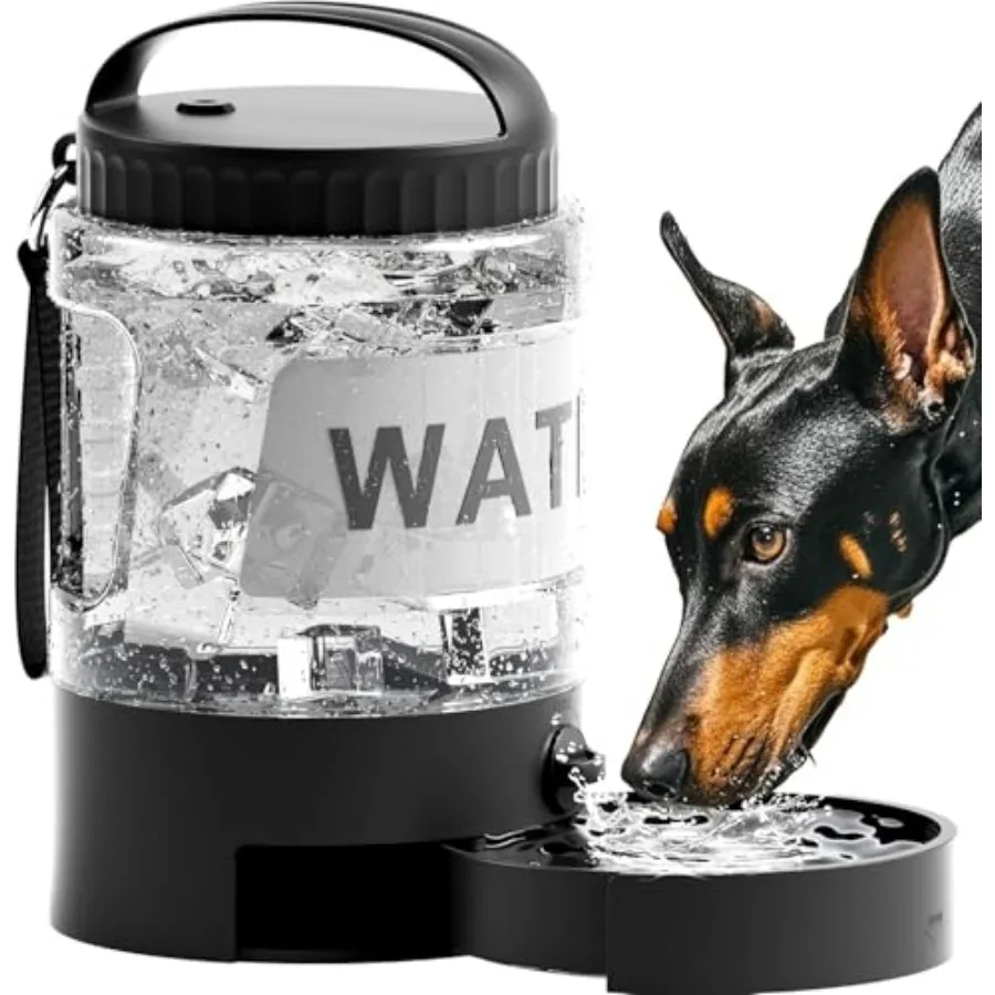 98oz Dog Water Bottle Bowl Dispenser Large Dog Travel Water Bottle with Pull-Out Drinking Bowl Portable Beach Camping Essential
98oz Dog Water Bottle Bowl Dispenser Large Dog Travel Water Bottle with Pull-Out Drinking Bowl Portable Beach Camping Essential