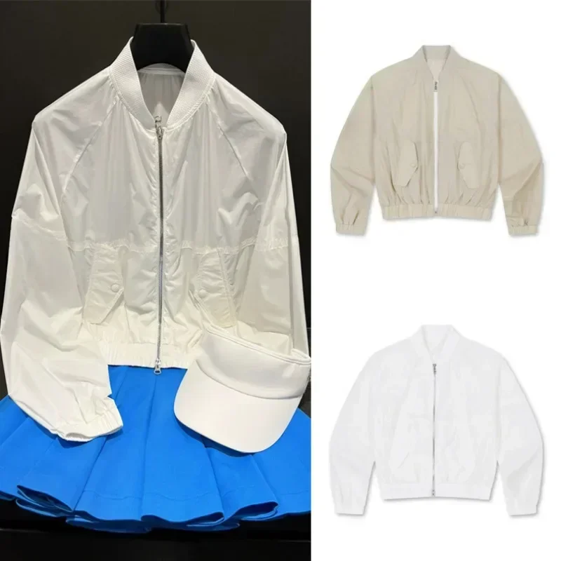 Spring and Autumn New Golf Clothing Women's Outdoor Sports Sunscreen Quick Drying Top Versatile Fashion Windbreaker Coat
Spring and Autumn New Golf Clothing Women's Outdoor Sports Sunscreen Quick Drying Top Versatile Fashion Windbreaker Coat