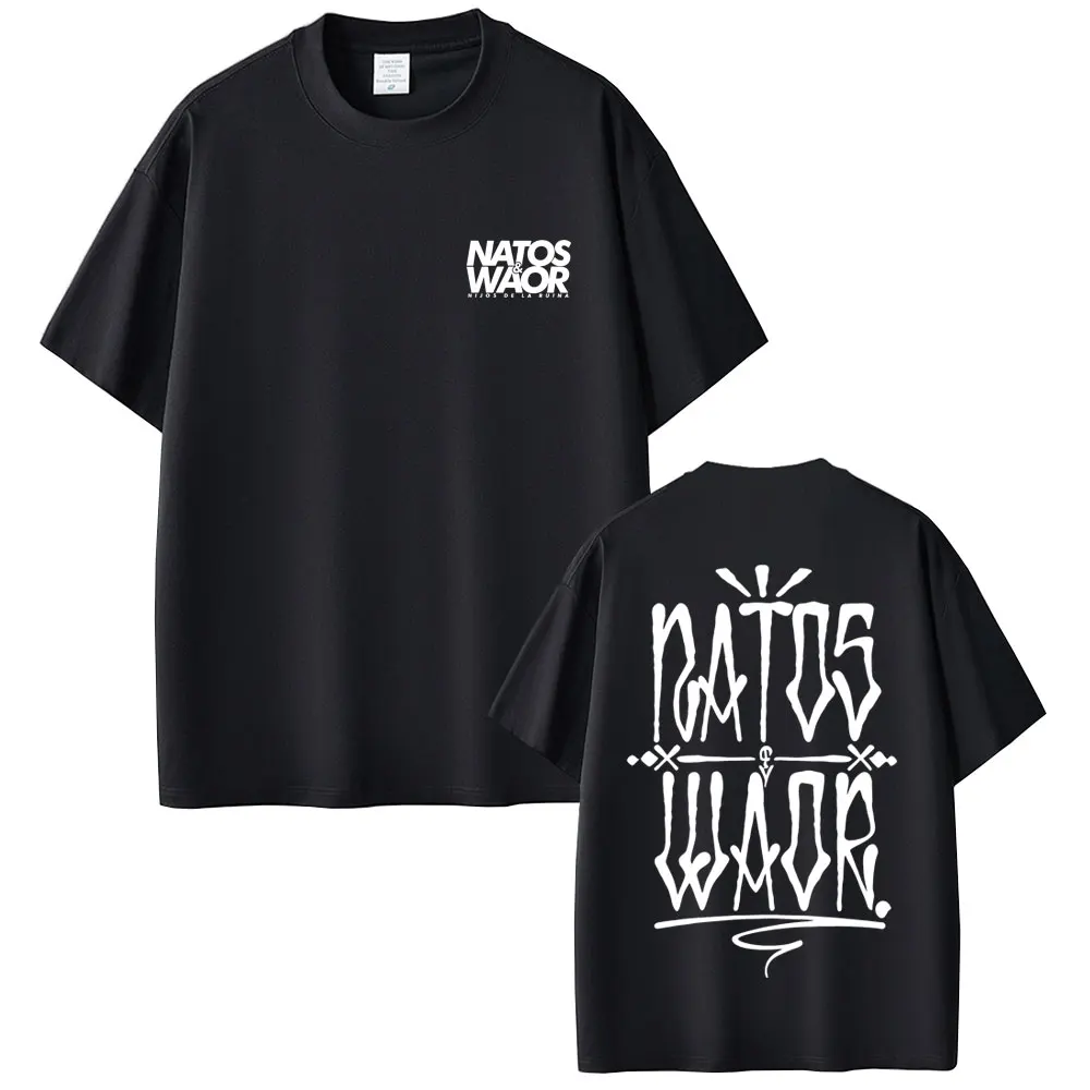 Rapper NATOS WAOR New Album 2025 T-shirt Men Women Hip Hop Fashion Vintage Short Sleeve T Shirts High Quality Cotton T-shirts
Rapper NATOS WAOR New Album 2025 T-shirt Men Women Hip Hop Fashion Vintage Short Sleeve T Shirts High Quality Cotton T-shirts