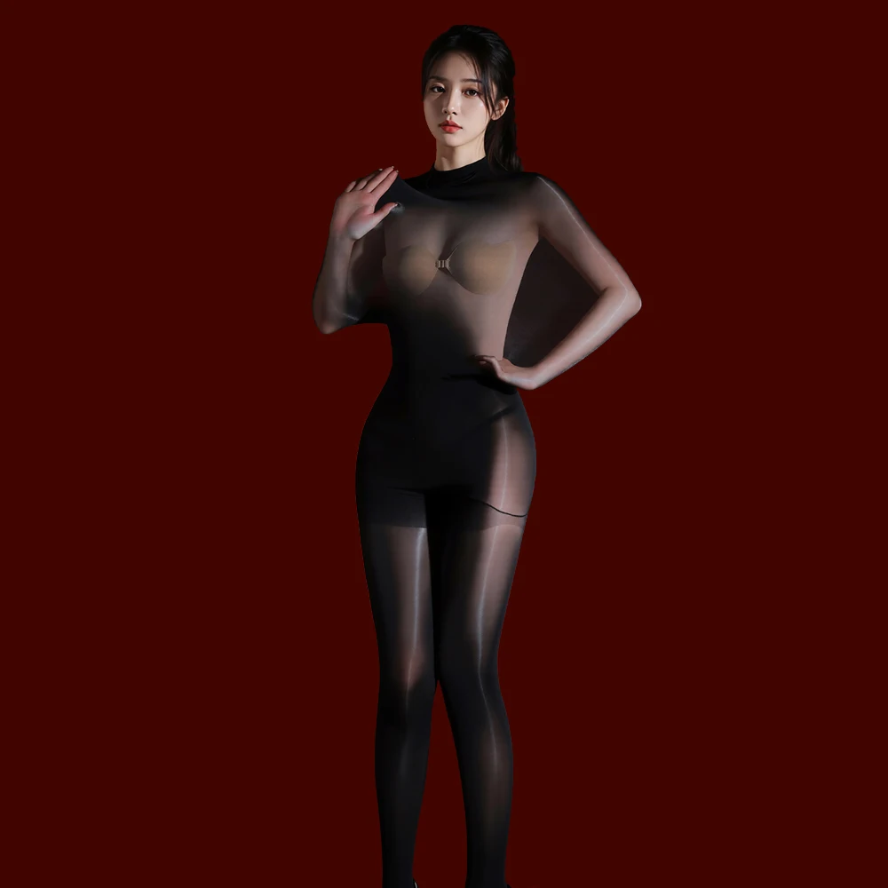 Women Thin Bodysuits Open Crotch Oil Glossy Shiny High Elastic Pantyhose Tights Body Stockings Body Leggings Maid Club Leotard
Women Thin Bodysuits Open Crotch Oil Glossy Shiny High Elastic Pantyhose Tights Body Stockings Body Leggings Maid Club Leotard