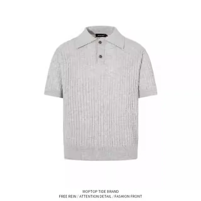 American Retro Collar Short Sleeve Loose T-Shirt Button Design Casual Versatile Summer Fashion Men's Knittedwear
American Retro Collar Short Sleeve Loose T-Shirt Button Design Casual Versatile Summer Fashion Men's Knittedwear