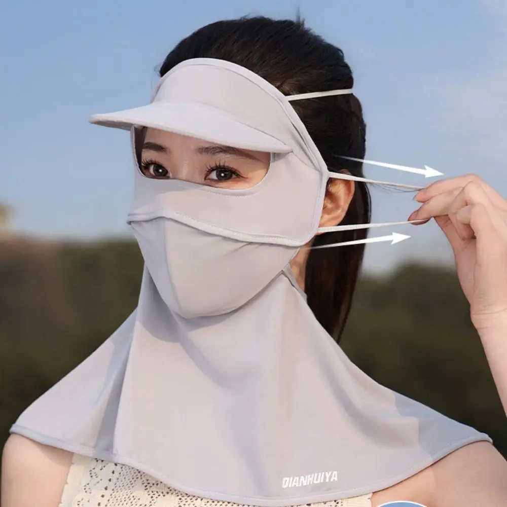 Thin UV Protection Sunscreen Face Cover Solid Color Dustproof Ice Silk Mask Elastic Visor Hat UV Protection Veil Riding
Thin UV Protection Sunscreen Face Cover Solid Color Dustproof Ice Silk Mask Elastic Visor Hat UV Protection Veil Riding