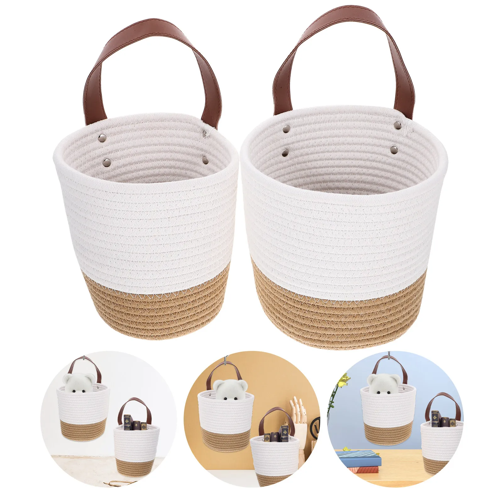 2Pcs Woven Hanging Wall Basket Decorative Plant Pot for Flower Storage Living Room Balcony Patio Indoor Outdoor
2Pcs Woven Hanging Wall Basket Decorative Plant Pot for Flower Storage Living Room Balcony Patio Indoor Outdoor